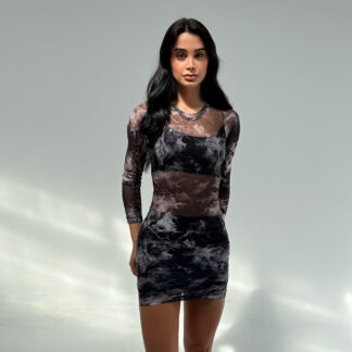 VESTIDO MALLA CORTO